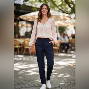 Daniel Rainn Lace Pintuck Blouse Victorian Boho Chiffon Top